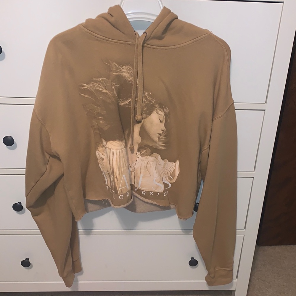 Taylor Swift Fearless Official Cropped Sweatshirt Merch